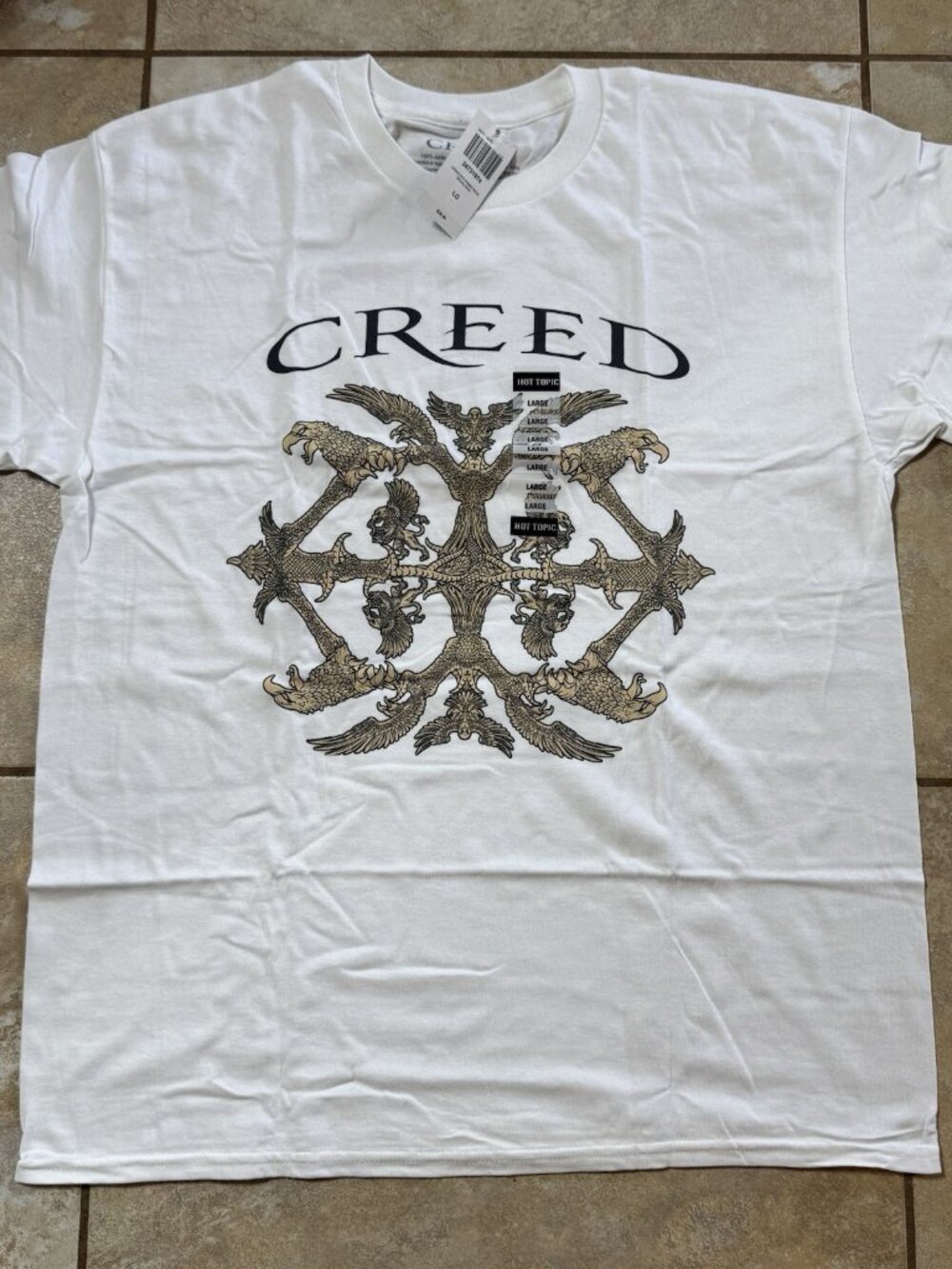 Creed Griffin & Eagle Crest T-Shirt LARGE New With Tags